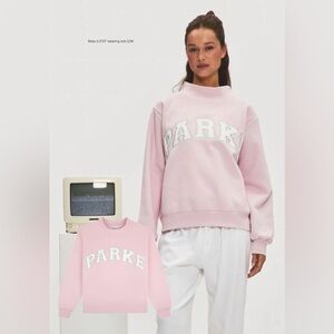 Brand New Parke Varsity Mockneck in Sprinkle + White